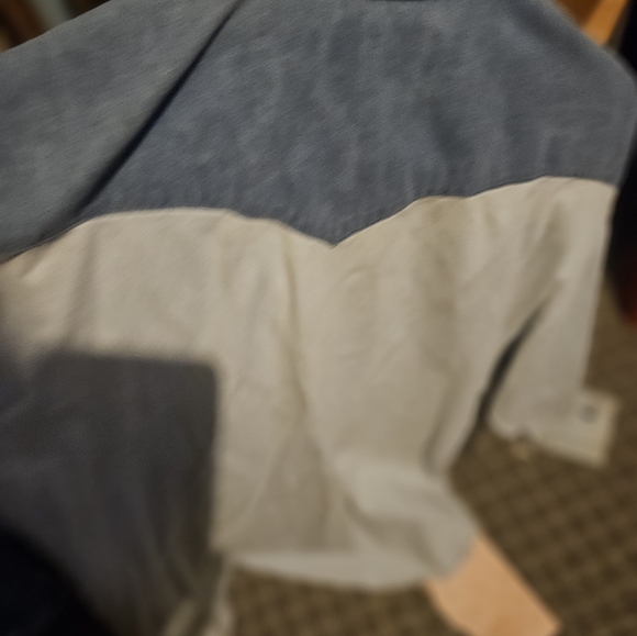 Men's Panhandle Slim Western Retro Two Tone Denim Button Down Shirt - Picture 5 of 7